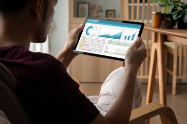 Spreadsheet document information financial startup concept. data and graphs in spreadsheet documents for online analysis project dashboard accounting digital snugly