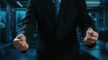 İş adamı ağ kurar, değerli bağlantılar kurar. Profesyonel ağı ve fırsatları genişletmek için etkili insan ağ oluşturma stratejileri UUID