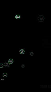 Yeşil çevre dostu teknoloji görselleştirici soyut. Geleceğin ekoloji yazılımı. 3B görüntüleme .