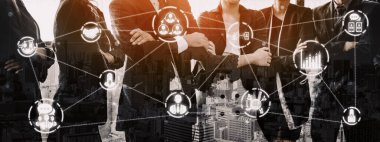 İnsan Kaynakları İşe Alma ve İnsan Ağı Konsepti. Modern grafik arayüzü profesyonel eleman alımını ve personel arayışını gösteriyor. uds