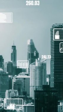 İş verileri analitik arayüzü akıllı şehrin üzerinde uçuyor ve iş zekasının geleceğini değiştiriyor. Stratejik plan için büyük verileri analiz etmek için bilgisayar yazılımı ve yapay zeka kullanılır .