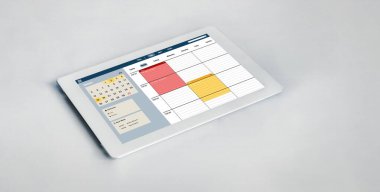 İnternet sitesindeki modish regrition için çevrimiçi aplikasyon rezervasyon takvimi