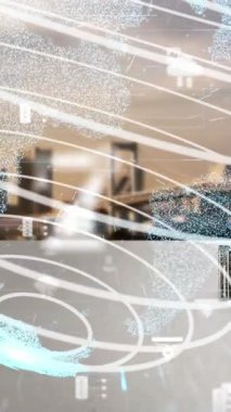 Yenilikçi mimari ve yaratıcı inşaat mühendisliği inşaat projesi. Mimar, işçi ve mühendis tarafından yapılan yaratıcı grafik tasarımı altyapı şehir binası kavramını gösteriyor.