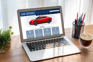 Car service website for online booking repair automobile garage technology snugly