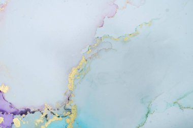 Mermer mürekkep soyut sanatının orijinal resmi. Örnek bir orjinal tablodan yüksek çözünürlüklü fotoğraf. Karargah kağıt dokusuna pürüzsüz mermer desen oluşturmak için soyut resim yapıldı.