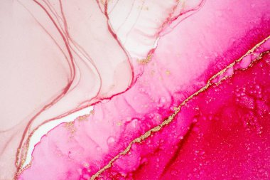 Mermer mürekkep soyut sanatının orijinal resmi. Örnek bir orjinal tablodan yüksek çözünürlüklü fotoğraf. Karargah kağıt dokusuna pürüzsüz mermer desen oluşturmak için soyut resim yapıldı.