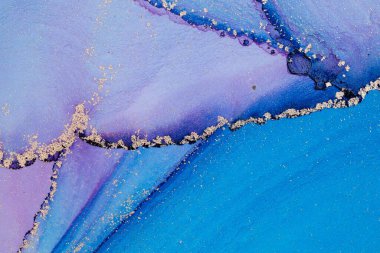 Mermer mürekkep soyut sanatının orijinal resmi. Örnek bir orjinal tablodan yüksek çözünürlüklü fotoğraf. Karargah kağıt dokusuna pürüzsüz mermer desen oluşturmak için soyut resim yapıldı.