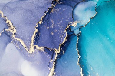 Mermer mürekkep soyut sanatının orijinal resmi. Örnek bir orjinal tablodan yüksek çözünürlüklü fotoğraf. Karargah kağıt dokusuna pürüzsüz mermer desen oluşturmak için soyut resim yapıldı.