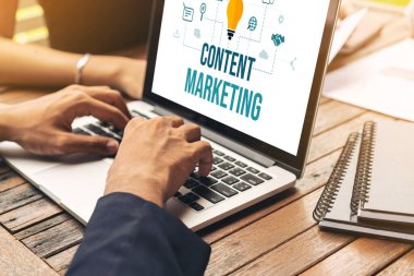 Mod çevrimiçi iş ve e-ticaret pazarlama stratejisi için içerik pazarlaması