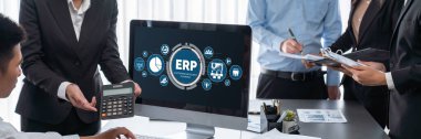 Pazarlama stratejisini planlamak için ERP girişimi kaynak planlama yazılımı