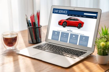 Car service website for online booking repair automobile garage technology snugly