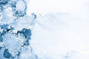 Mermer mürekkep soyut sanatının orijinal resmi. Örnek bir orjinal tablodan yüksek çözünürlüklü fotoğraf. Karargah kağıt dokusuna pürüzsüz mermer desen oluşturmak için soyut resim yapıldı.