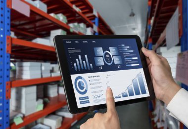 İş veri paneli, pazarlama stratejisi planlaması için iş zekası analizi sunar. Müşteri taleplerini analiz etmek ve iş dünyasının geleceğini önceden görmek için büyük veriler sunulur.