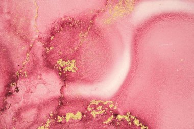 Mermer mürekkep soyut sanatının orijinal resmi. Örnek bir orjinal tablodan yüksek çözünürlüklü fotoğraf. Karargah kağıt dokusuna pürüzsüz mermer desen oluşturmak için soyut resim yapıldı.