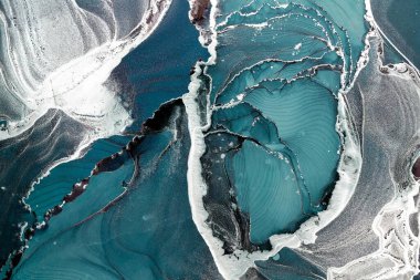 Mermer mürekkep soyut sanatının orijinal resmi. Örnek bir orjinal tablodan yüksek çözünürlüklü fotoğraf. Karargah kağıt dokusuna pürüzsüz mermer desen oluşturmak için soyut resim yapıldı.