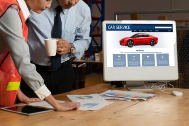 Car service website for online booking repair automobile garage technology snugly
