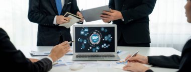 Pazarlama stratejisini planlamak için ERP girişimi kaynak planlama yazılımı