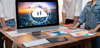 Hızlı uzak çalışma ve kişisel veri depolama için bulut hesaplama yazılımı