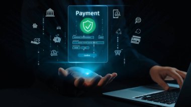 İş adamı, güvenli ve etkili yöntemlerin sergilendiği çevrimiçi bir ödeme işlemi başlattı. Güvenli çevrimiçi ödeme işlemleri için en iyi uygulamaları öğren. Kullanıcı Kimliği