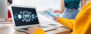 Pazarlama stratejisini planlamak için ERP girişimi kaynak planlama yazılımı