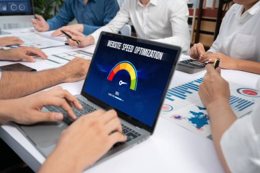 Web sitesi yükleme hızını hesaplayan bilgisayar yazılımı. Web sitesi yükleme hızının artırılması kavramı.