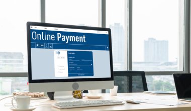 İnternet üzerinden modem para transferi için çevrimiçi ödeme platformu