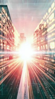 Yazılım geliştirme, uygulama programlama kodu ve gizli bilgisayar kodlaması. Yeni bilgi çağındaki küresel eğilimleri değiştiren akıllı dijital dönüşüm ve teknoloji bozulması kavramı .