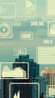 İş verileri analitik arayüzü akıllı şehrin üzerinde uçuyor ve iş zekasının geleceğini değiştiriyor. Stratejik plan için büyük verileri analiz etmek için bilgisayar yazılımı ve yapay zeka kullanılır .