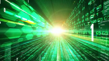 Yazılım geliştirme, uygulama programlama kodu ve gizli bilgisayar kodlaması. Yeni bilgi çağındaki küresel eğilimleri değiştiren akıllı dijital dönüşüm ve teknoloji bozulması kavramı .