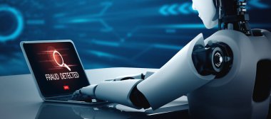 Siber güvenlik yazılımı siber saldırı alarmı veriyor. Virüs tehlikesi, sahtekarlık ve siber dolandırıcılık. 3B illüstrasyon