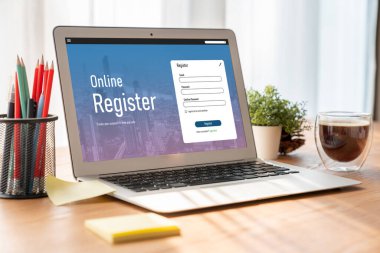 İnternet sitesinde mod form doldurmak için çevrimiçi kayıt formu