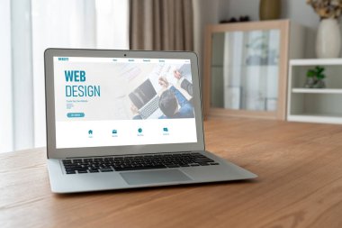 Web sitesi tasarım yazılımı çevrimiçi perakende ticaret ve e-ticaret için model şablonu sağlar