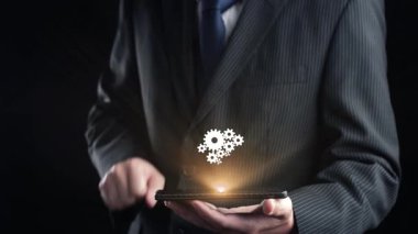 İş adamı takım çalışmasını ve işbirliğini teşvik eder, takım işlevini ve verimliliğini artırır. Stratejik işbirliği ve ortak hedeflerle takım çalışmasını artırmak. Kullanıcı Kimliği