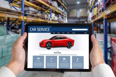 Car service website for online booking repair automobile garage technology snugly
