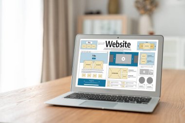 Web sitesi tasarım yazılımı çevrimiçi perakende ticaret ve e-ticaret için rahat bir şablon sağlar