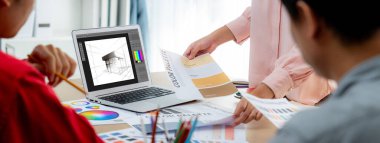 Mimari iş ve profesyonel tasarımcı için mimari tasarım canlı yazılım uygulaması