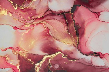 Mermer mürekkep soyut sanatının orijinal resmi. Örnek bir orjinal tablodan yüksek çözünürlüklü fotoğraf. Karargah kağıt dokusuna pürüzsüz mermer desen oluşturmak için soyut resim yapıldı.