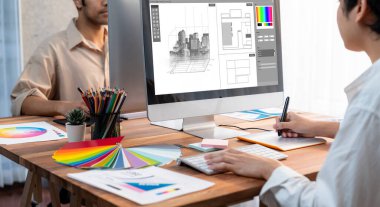 Mimari iş ve profesyonel tasarımcı için mimari tasarım canlı yazılım uygulaması