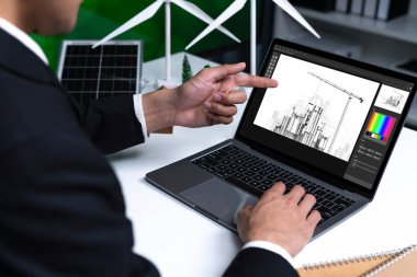 Mimari iş ve profesyonel tasarımcı için mimari tasarım canlı yazılım uygulaması