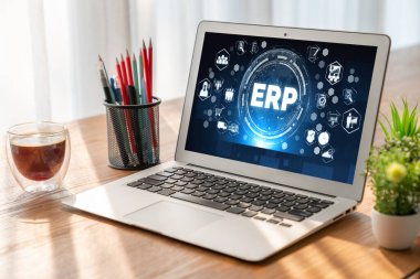 Pazarlama stratejisini planlamak için modern iş için ERP girişimi kaynak planlama yazılımı
