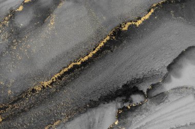 Mermer mürekkep soyut sanatının orijinal resmi. Örnek bir orjinal tablodan yüksek çözünürlüklü fotoğraf. Karargah kağıt dokusuna pürüzsüz mermer desen oluşturmak için soyut resim yapıldı.