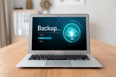 Yedek Depolama Verisi İnternet Teknolojisi İş Konsepti. Veritabanı depolama teknolojisi dosya aktarım paylaşımı, siber, büyük veri bilgileri, internet bankacılığı uygulaması indirme işlemi kolayca yapılır