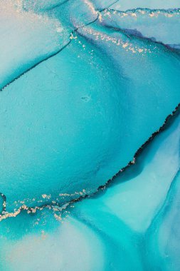 Mermer mürekkep soyut sanatının orijinal resmi. Örnek bir orjinal tablodan yüksek çözünürlüklü fotoğraf. Karargah kağıt dokusuna pürüzsüz mermer desen oluşturmak için soyut resim yapıldı.