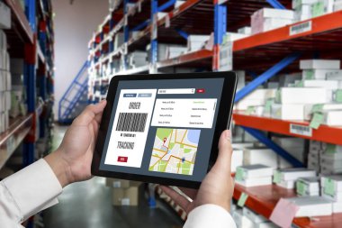 Ürün nakliyesi ve teslimatı için e-ticaret ve mod çevrimiçi iş izleme sistemi
