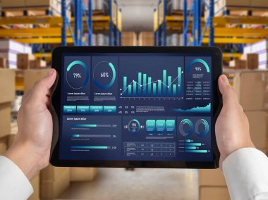 İş veri paneli, pazarlama stratejisi planlaması için iş zekası analizi sunar. Müşteri taleplerini analiz etmek ve iş dünyasının geleceğini önceden görmek için büyük veriler sunulur.