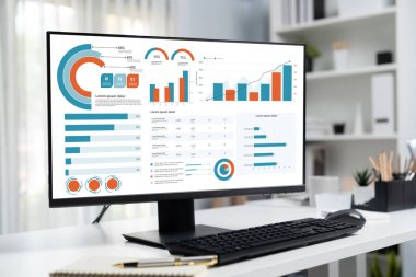 İş veri paneli, pazarlama stratejisi planlaması için iş zekası analizi sunar. Müşteri taleplerini analiz etmek ve iş dünyasının geleceğini önceden görmek için büyük veriler sunulur.