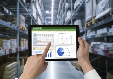 Spreadsheet document information financial startup concept. data and graphs in spreadsheet documents for online analysis project dashboard accounting digital snugly