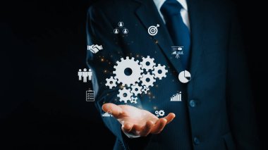 İş adamı takım çalışmasını ve işbirliğini teşvik eder, takım işlevini ve verimliliğini artırır. Stratejik işbirliği ve ortak hedeflerle takım çalışmasını artırmak. Kullanıcı Kimliği