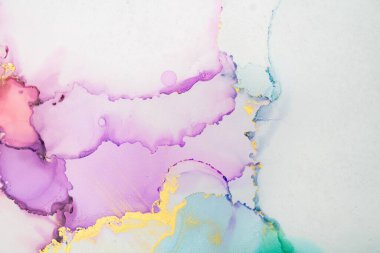 Mermer mürekkep soyut sanatının orijinal resmi. Örnek bir orjinal tablodan yüksek çözünürlüklü fotoğraf. Karargah kağıt dokusuna pürüzsüz mermer desen oluşturmak için soyut resim yapıldı.