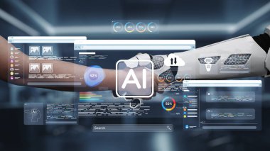 Fütüristik Arayüz Elementleri ve Veri Analitikleri ile Dijital Çevrede İnsan ve Yapay Zeka İşbirliği Gösterildi. Auvana